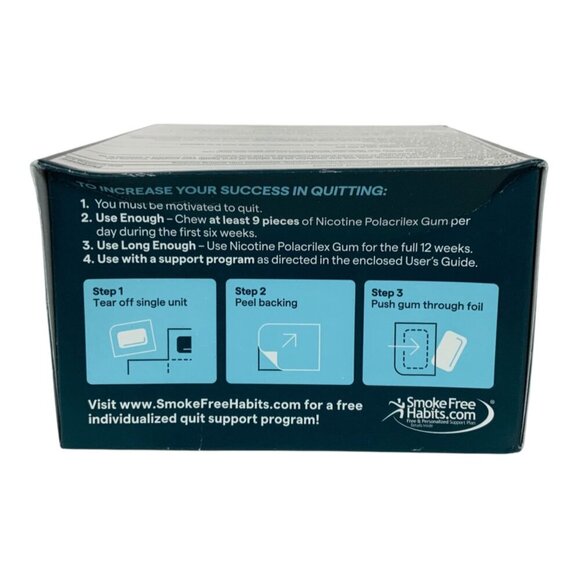 Up & Up Coated Mint Freeze Nicotine Gum 2mg 160 Pieces EXP 9/2026 - Picture 5 of 6